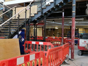 building work at creative campus